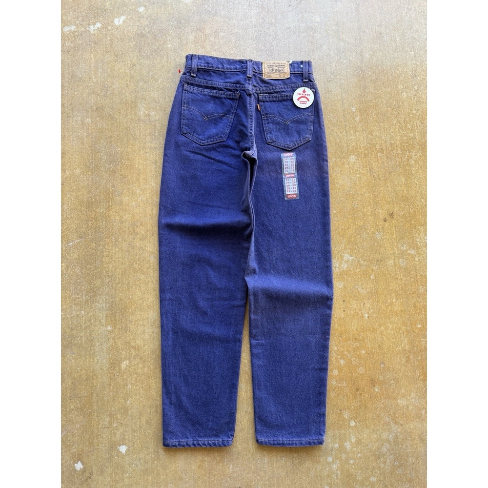 VTG 90s Levis Orange Tab 550 Faded Purple Tapered Jeans Student 26x28 USA 40750